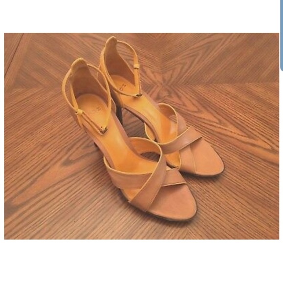 New V.O.Z Loralai Tan/Orange Leather Heel Ankle 9 - Picture 6 of 8